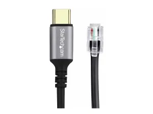 StarTech .com USB-C to RJ9 Adapter for Office Phone Handset or Wired/Wireless Headset, Use Existing Landline Hardware, 6ft/1.8m, For Laptop/Desktop Computer/Mobile - miniature 4