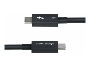 StarTech 3ft (1m) Thunderbolt 5 Cable, 80Gbps/120Gbps, Certified - miniature 3