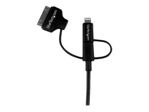 StarTech .com Câble combo USB vers Lightning / Dock 30 broches / Micro USB de 1 m - miniature 4