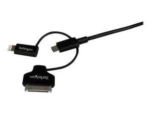 StarTech .com Câble combo USB vers Lightning / Dock 30 broches / Micro USB de 1 m - miniature 5