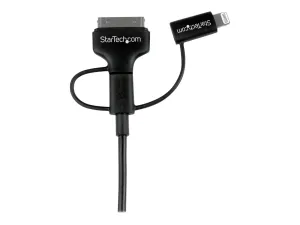 StarTech .com Câble combo USB vers Lightning / Dock 30 broches / Micro USB de 1 m - miniature 2