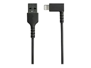 StarTech .com Câble USB-A vers Lightning Noir Robuste 1m Coudé à 90° - miniature 1
