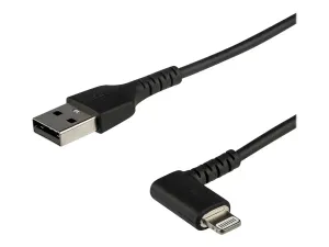 StarTech .com Câble USB-A vers Lightning Noir Robuste 1m Coudé à 90° - miniature 3
