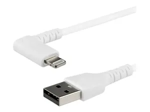 StarTech .com Câble USB-A vers Lightning Blanc Robuste 2m Coudé à 90° - miniature 3