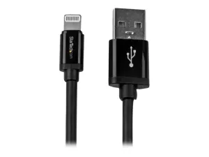 Startech Câble Apple® Lightning vers USB pour iPhone, iPod, iPad 2 m Noir - miniature 1