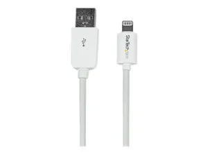 StarTech .com Câble Apple® Lightning vers USB pour iPhone, iPod, iPad 3 m Blanc - miniature 1