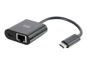 C2G USB C to Ethernet Adapter With Power Delivery - miniature 2