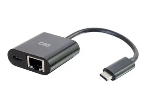C2G USB C to Ethernet Adapter With Power Delivery - miniature 4
