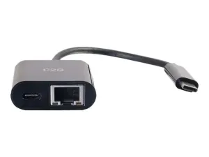 C2G USB C to Ethernet Adapter With Power Delivery - miniature 3