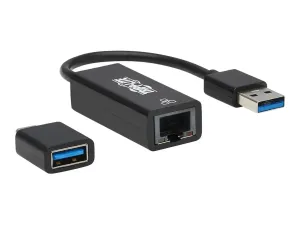 Eaton Tripp Lite Series USB-C, USB-A to RJ45 Gigabit Ethernet Network Adapter (2xM/F), USB 3.2 Gen 1, Black - miniature 4