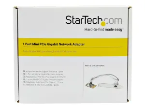 StarTech .com Carte reseau Mini PCI Express vers 1 port Gigabit Ethernet - miniature 1