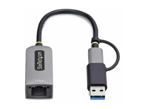 Startech 2.5GbE USB-C to Ethernet Adapter with USB-A Converter - miniature 2
