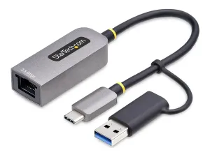 Startech 2.5GbE USB-C to Ethernet Adapter with USB-A Converter - miniature 5