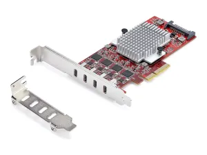 StarTech .com 4-Port USB Type-C PCIe Card, USB-C 10Gb, 4x Controllers, TAA - miniature 5