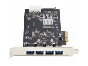 Startech 4-Port USB-A PCIe Card, USB 3.2 5Gbps, 4x USB Controllers - miniature 3