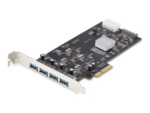 Startech 4-Port USB-A PCIe Card, USB 3.2 5Gbps, 4x USB Controllers - miniature 2
