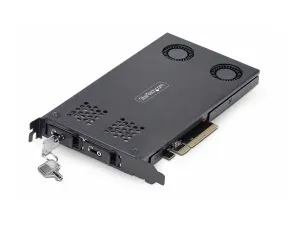 StarTech .com Dual-Bay M.2 NVMe SSD Removable Mobile Rack for PCIe x8 Slot - miniature 2