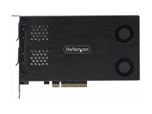 StarTech .com Dual-Bay M.2 NVMe SSD Removable Mobile Rack for PCIe x8 Slot - miniature 1