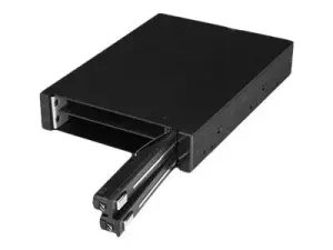 StarTech.com Rack amovible sans tiroir pour deux HDD / SSD SATA 2,5" dans baie de 3,5" - miniature 4