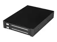 StarTech.com Rack amovible sans tiroir pour deux HDD / SSD SATA 2,5" dans baie de 3,5" - miniature 2