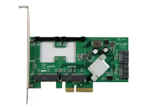 Startech Carte contrôleur / Adaptateur PCI Express 2.0 RAID vers 2 ports SATA III 6 Gb/s avec 2 slots mSATA et HyperDuo SSD Tiering - miniature 4