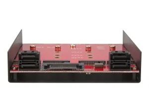 StarTech.com Adaptateur de montage pour 4 SSD M.2 NGFF dans baie SATA de 3,5" - miniature 2