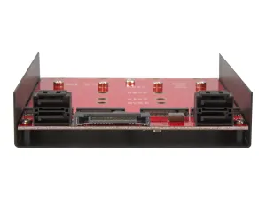 StarTech.com Adaptateur de montage pour 4 SSD M.2 NGFF dans baie SATA de 3,5" - miniature 1