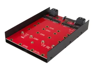 StarTech.com Adaptateur de montage pour 4 SSD M.2 NGFF dans baie SATA de 3,5" - miniature 5