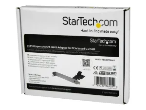Startech Adaptateur PCI Express x4 vers SFF-8643 pour SSD U.2 PCIe NVMe - miniature 3