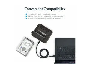StarTech .com Dock pour Disques Durs 2 Baies, USB 3.1 à 2,5/3,5" SATA III - miniature 3