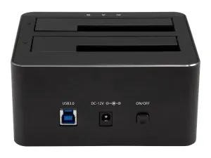 StarTech .com Dock pour Disques Durs SATA à USB 3.0 2 Baies, SSD/HDD SATA - miniature 1