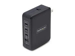 Startech 140W USB-C Wall Charger, USB-C/USB-A, PD GaN Power Adapter - miniature 3