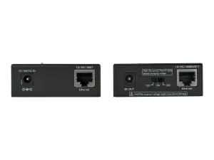StarTech .com 1 Port Gigabit PoE Injector & Splitter Kit, 60W High Power over Ethernet Injector 100m/12-24V DC Splitter 802.3bt Midspan Single Port Ultra PoE LAN/RJ45 Security/Monitoring - miniature 1