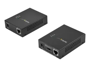 StarTech .com 1 Port Gigabit PoE Injector & Splitter Kit, 60W High Power over Ethernet Injector 100m/12-24V DC Splitter 802.3bt Midspan Single Port Ultra PoE LAN/RJ45 Security/Monitoring - miniature 4