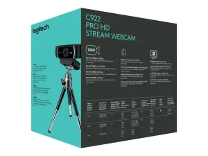 Caméra Web Logitech HD Pro C922 - miniature 4