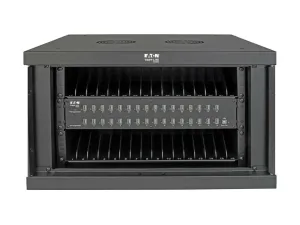 Eaton Tripp Lite Series 32-Device USB Charging Station Cabinet with Sync for Smartphones, Wall Mount and Desktop Options, 230V, BS1363 to C13 Plug, Black - miniature 1