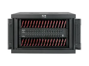 Eaton Tripp Lite Series 32-Device USB Charging Station Cabinet with Sync for Smartphones, Wall Mount and Desktop Options, 230V, BS1363 to C13 Plug, Black - miniature 2