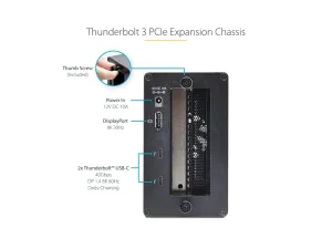 StarTech .com Boîtier PCIe Thunderbolt 3, Châssis d'Extension 2 Slots PCIe - miniature 3