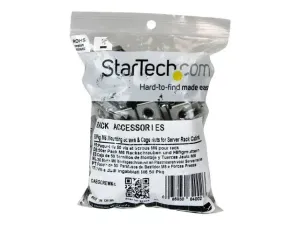 StarTech .com Paquet de 50 Vis et Ecrous Cages M6 pour Rack ou Armoire Serveur - miniature 3
