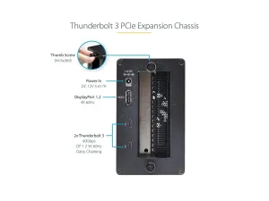 StarTech .com Chassis d'extension Thunderbolt 3 vers PCIe x16 - miniature 3