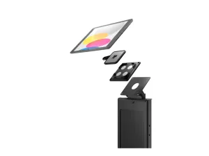 Compulocks Magnetix Support de sol personnalisable magnétique universel pour tablette en noir - miniature 2