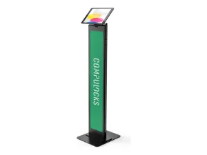 Compulocks Magnetix Support de sol personnalisable magnétique universel pour tablette en noir - miniature 3