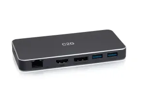 C2G USB-C 7-in-1 Dual Display MST Docking Station with HDMI, DisplayPort, Ethernet, USB, and Power Delivery up to 100W - miniature 4