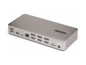 StarTech .com Triple-Monitor USB4 Docking Station, 4K 60Hz HDMI or DisplayPort, 100W Laptop Charging, 2.5GbE, USB-C Multi-Monitor Dock, Driverless - miniature 2