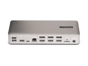 StarTech .com Triple-Monitor USB4 Docking Station, 4K 60Hz HDMI or DisplayPort, 100W Laptop Charging, 2.5GbE, USB-C Multi-Monitor Dock, Driverless - miniature 5