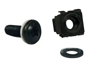 Eaton Tripp Lite Series Rack Enclosure Cabinet Square Hole Hardware Kit Screws, Washers - miniature 4