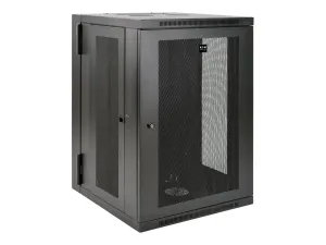 Eaton Tripp Lite Series 18U Wall Mount Rack Enclosure Server Cabinet Swinging Hinged Door Deep - miniature 1