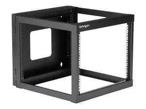 StarTech .com Rack Réseau Mural 8U à 4 Montants, Rack Serveur à Charnières 19" avec Profondeur de Montage 19.8", Rack de Données Mural pour IT/AV/Panneau de Patch/Equipement IT - miniature 5