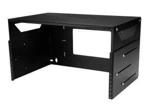 Startech Rack de serveur mural 4U en acier solide avec étagère intégrée (WALLSHELF4U) - miniature 4