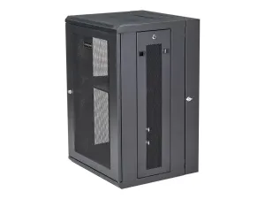 StarTech .com Armoire Réseau Murale à 4 Montants 18U avec Étagère 1U, Armoire Serveur Murale 19" à Charnières pour Équipement IT/AV/Électronique/Ordinateur, Armoire Rack Ventilée Flexible - miniature 5